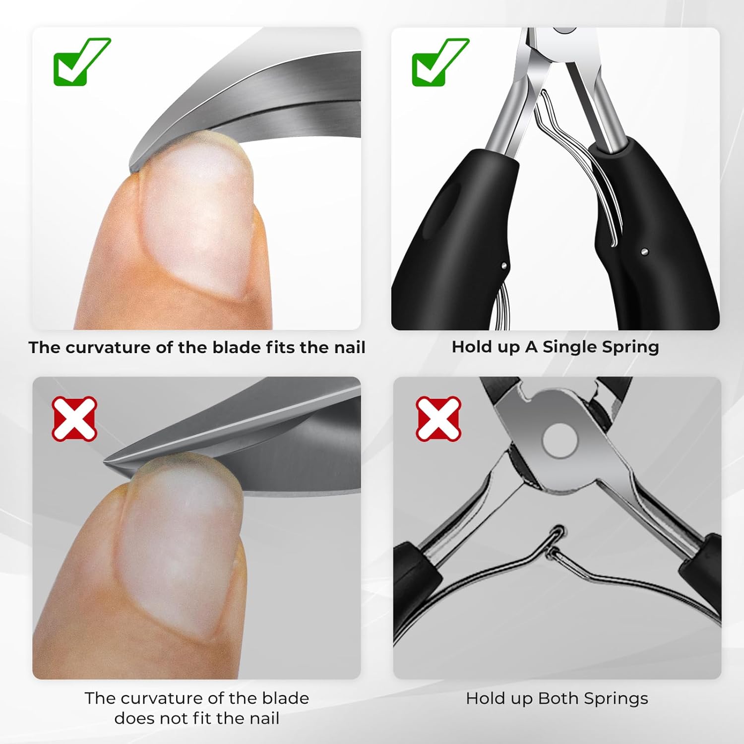 高齢者用の足爪切り、厚い足爪に最適, 2025年クリスマスギフトとしての靴下のおまけ 男性 女性 大人のためのプレゼント, 埋没爪用の頑丈な大型爪切り、アップグレードされた斜めの爪切り铗