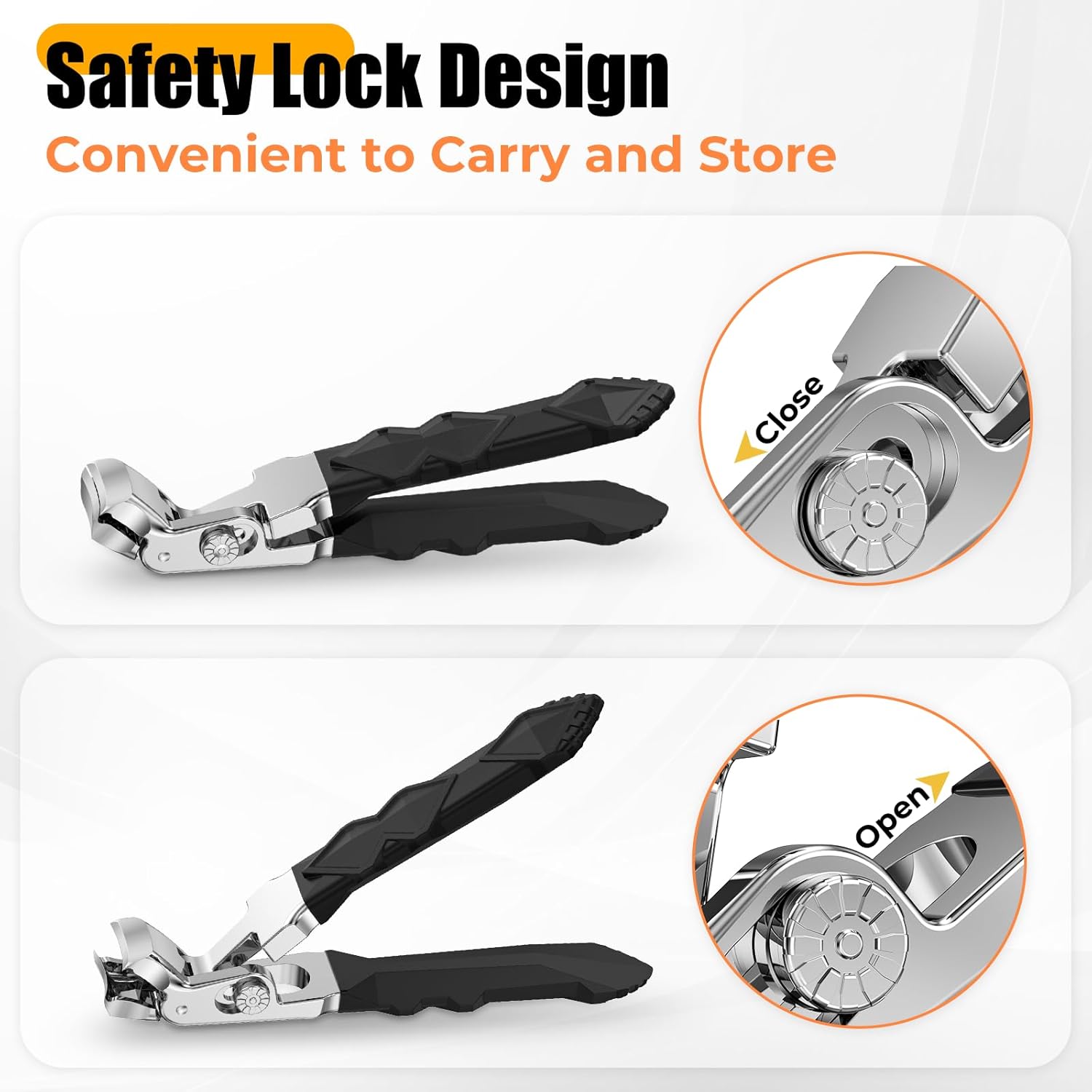 高齢者用の足爪切り、厚い足爪に最適, 2025年クリスマスギフトとしての靴下のおまけ 男性 女性 大人のためのプレゼント, 埋没爪用の頑丈な大型爪切り、アップグレードされた斜めの爪切り铗